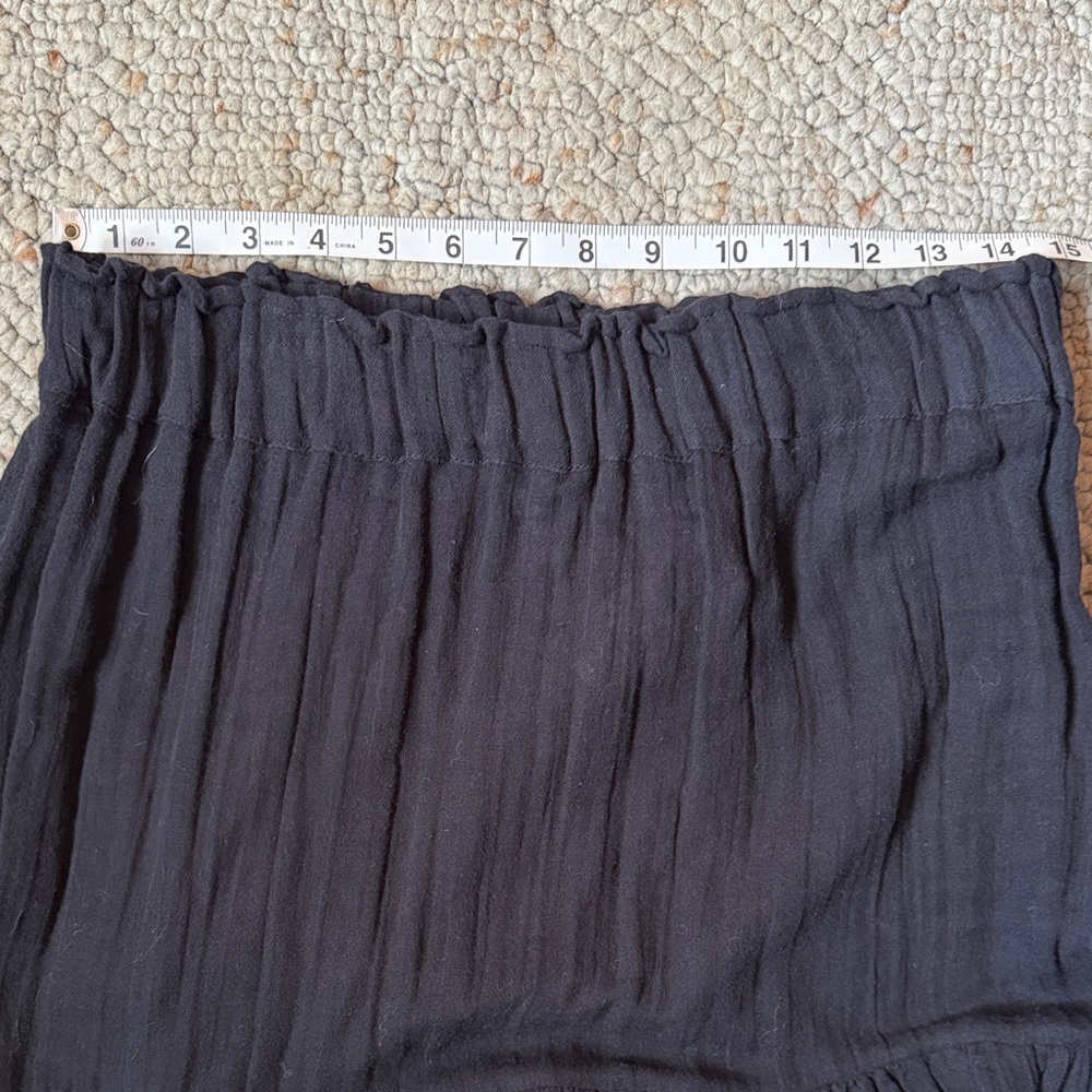 Sundry Black Tiered Maxi Skirt - Picture 6 of 7